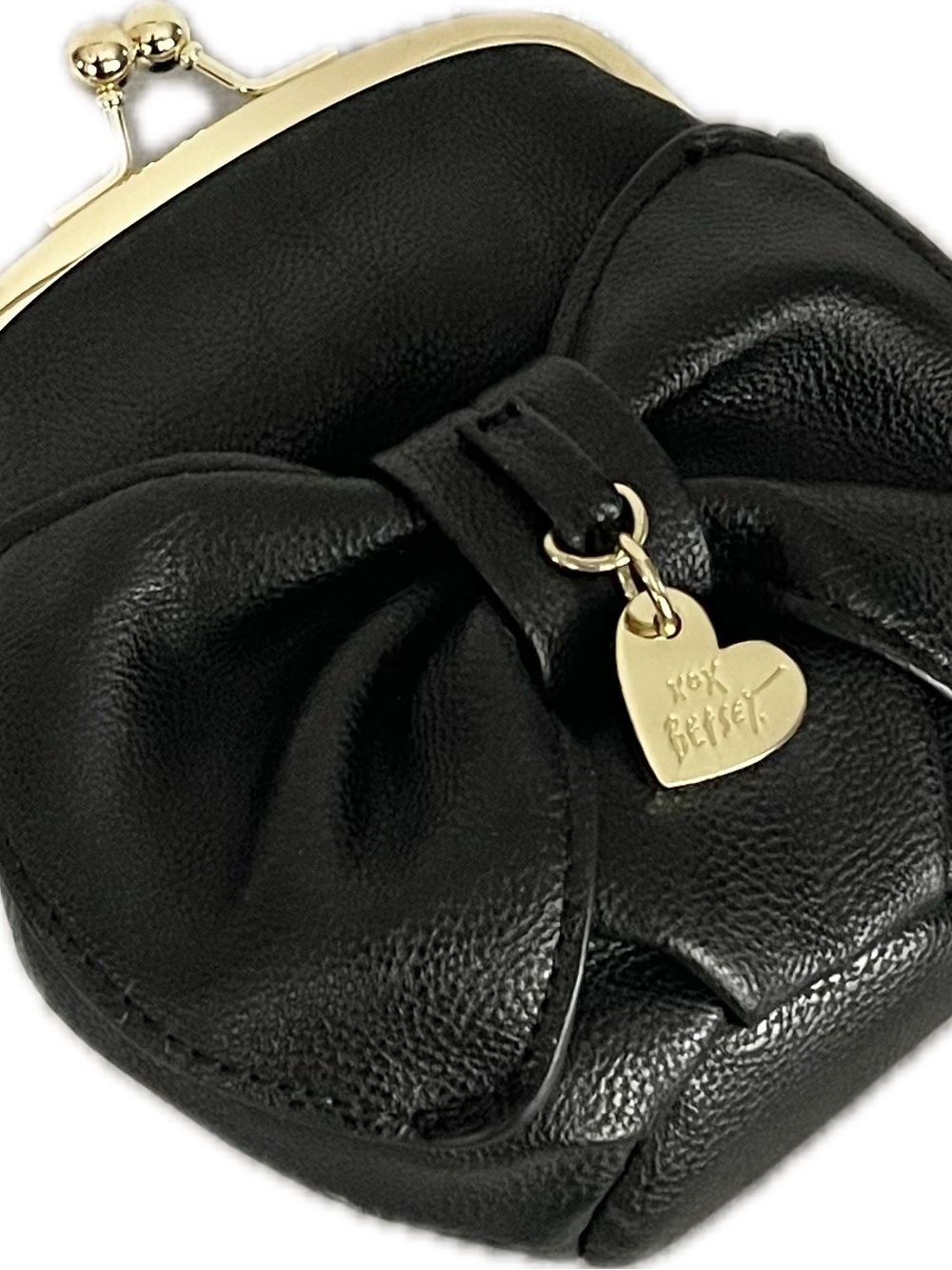 Betsey Johnson Charm Kisslock Coin Purse Crossbody